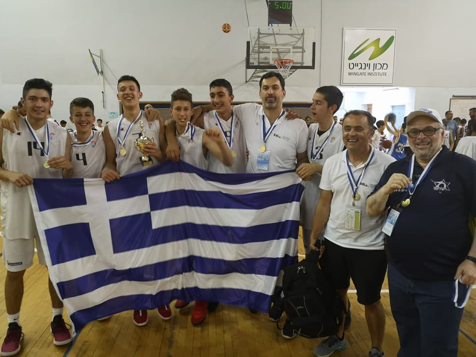 Η ομάδα μπάσκετ της ΕΣΚΑ-Η χρυσό μετάλλιο στο Ισραήλ
