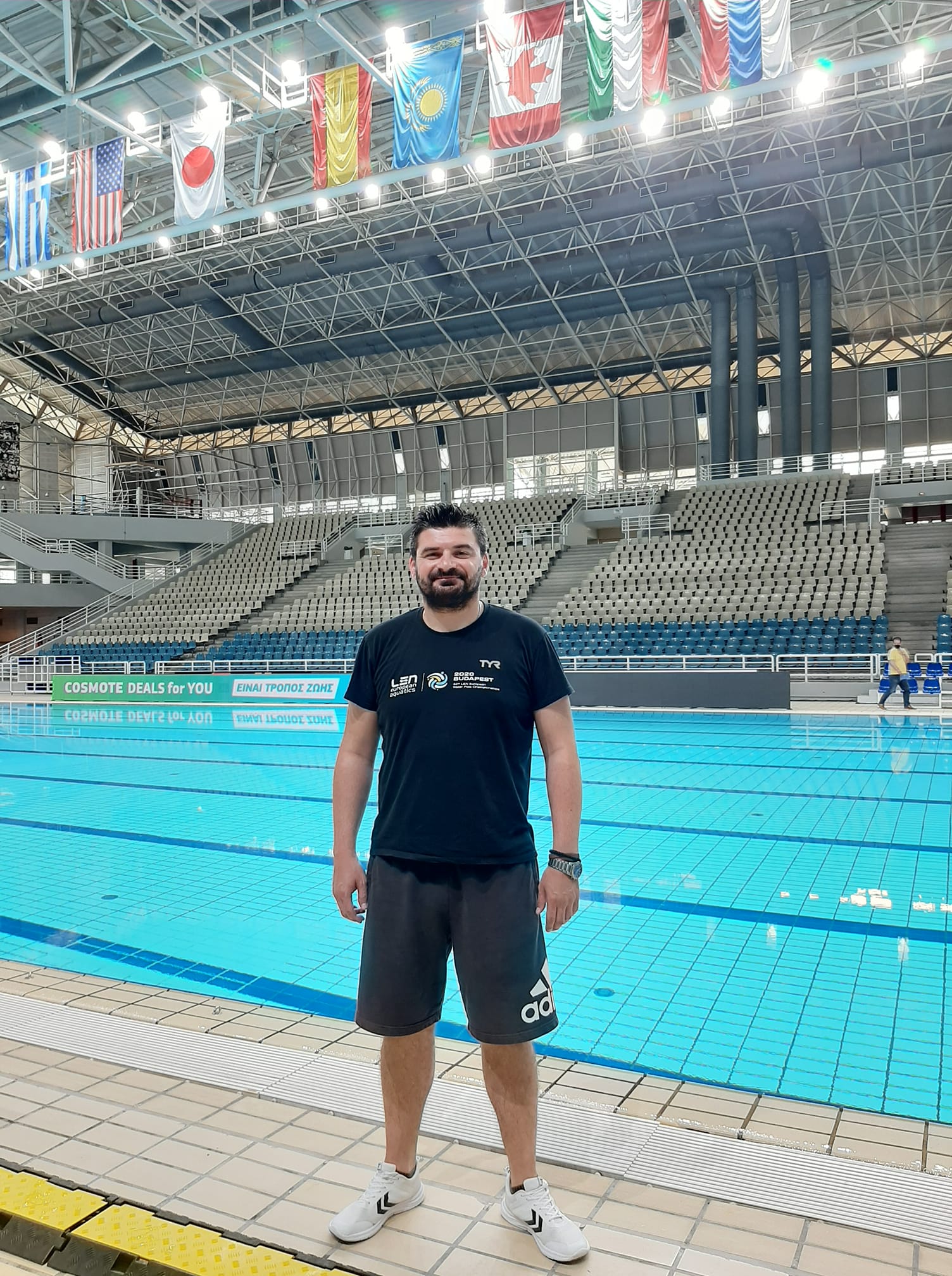 Μιχάλης Μάρκοβιτς: Εθελοντής στο FINA Women’s Water Polo World League Super Final 2021 του ΟΑΚΑ, σφυρίζει φιλικά παιχνίδια των εθνικών ομάδων Νέων Ανδρών και Παίδων 