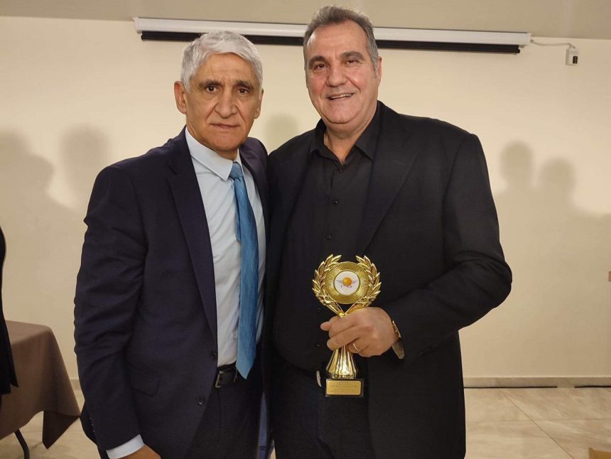 Κ. Γιαννόπουλος: Βραβεύτηκε από τον ΣΕΠΚ για την άνοδο της Γαλήνης στη Γ’ Εθνική