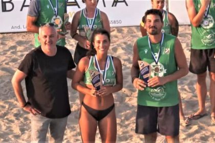 Πρώτη θέση για τον Κωνσταντίνο Βασιλάκο του Α.Ο. Αιγιαλέων στο «1ο Vrachati Beach Volley Open»