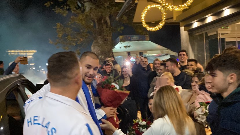 Σωτήρης Μιχόπουλος: Αποθεωτική υποδοχή για τον πρωταθλητή Ευρώπης! (pics + vids)
